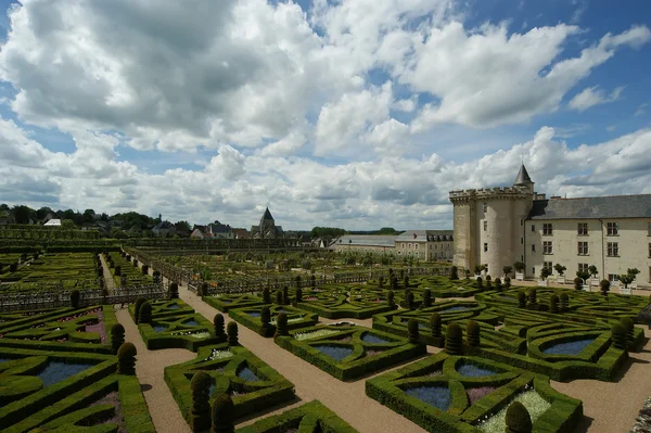 Villandry chateau ve Bahçesi, loire valley, Fransa — Stok fotoğraf