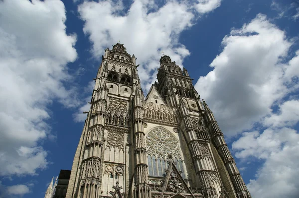 Gotiska katedralen saint gatien, tours, Frankrike — Stockfoto