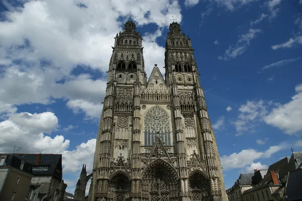 Кафедральный собор Сен-Гатьена, Тур, Франция — стоковое фото
