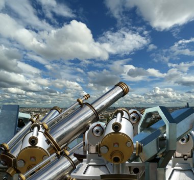 Paris manzarası fom Sacre-C? Bazilika, Fransa