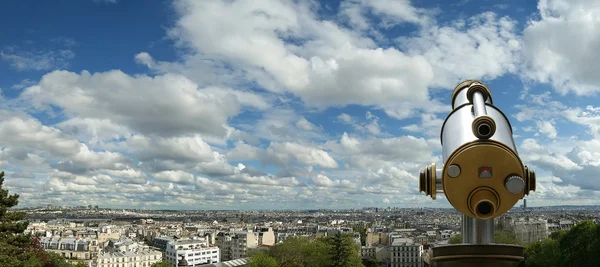 Skyline de Paris pour la basilique du Sacré-Cœur, France — Photo