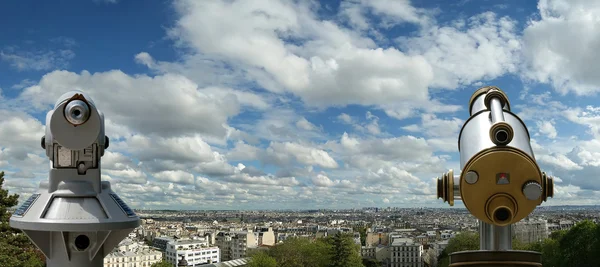 Skyline parigino della Basilica del Sacro Cuore, Francia — Foto Stock