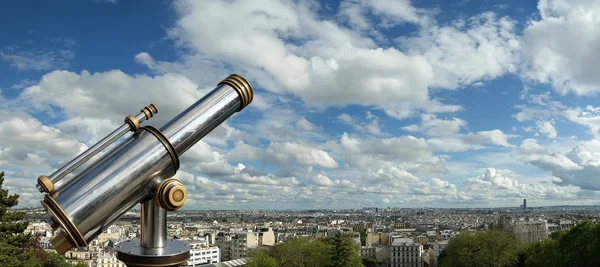 Paris manzarası fom Sacre-C? Bazilika, Fransa — Stok fotoğraf