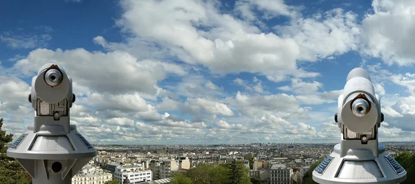 Paris skyline fom the Sacre-Cœur Basilica, France — Stock Photo, Image