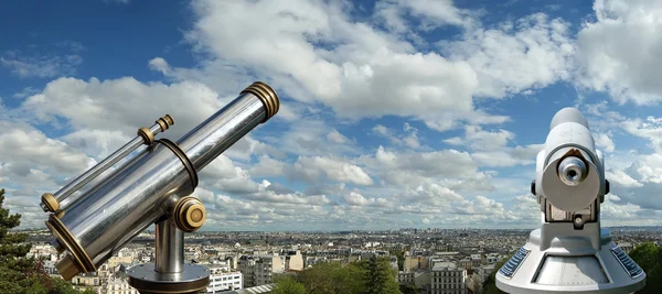 Paris skyline fom a Basílica de Sacre-C=ur, França — Fotografia de Stock