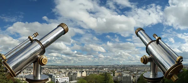 Parijs skyline fom de Sacre-C? uw basiliek, Frankrijk — Stockfoto