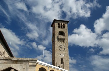 Rodos Adası landmark, mandraki port, Yunanistan.