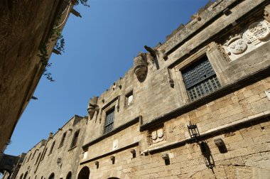Şövalyeler, Rodos Kalesi, Yunanistan sokak Ortaçağ Caddesi