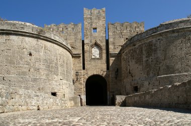 Ortaçağ surları rhodes Town, Yunanistan