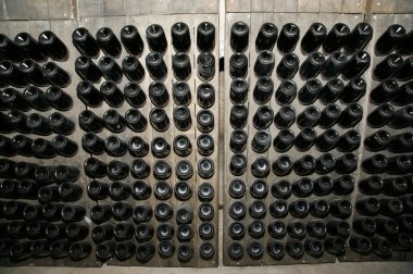 şarap şişeleri perspektif