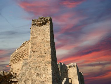 linods Akropol'de rhodos antik Arkeolojik Sit, Yunanistan