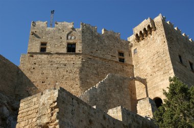 linods Akropol'de rhodos antik Arkeolojik Sit, Yunanistan