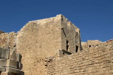 linods Akropol'de rhodos antik Arkeolojik Sit, Yunanistan