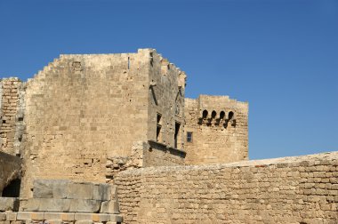linods Akropol'de rhodos antik Arkeolojik Sit, Yunanistan