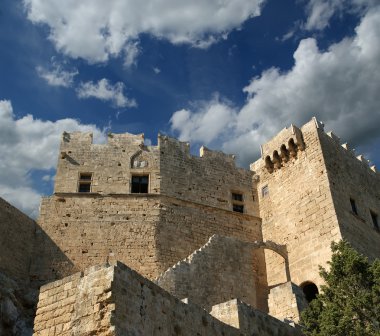 linods Akropol'de rhodos antik Arkeolojik Sit, Yunanistan