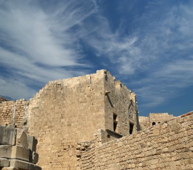 linods Akropol'de rhodos antik Arkeolojik Sit, Yunanistan