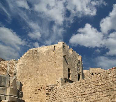 linods Akropol'de rhodos antik Arkeolojik Sit, Yunanistan