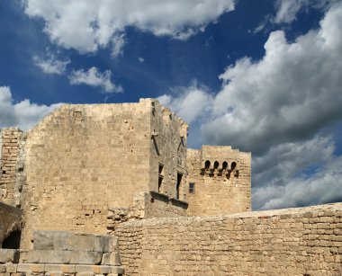linods Akropol'de rhodos antik Arkeolojik Sit, Yunanistan