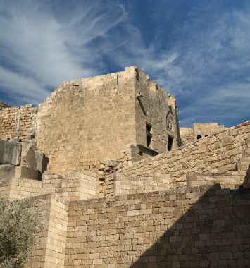 linods Akropol'de rhodos antik Arkeolojik Sit, Yunanistan