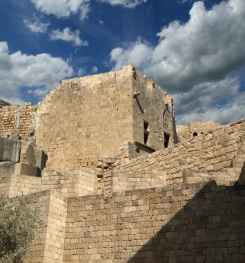 linods Akropol'de rhodos antik Arkeolojik Sit, Yunanistan