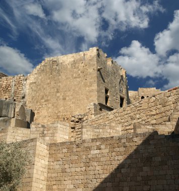 linods Akropol'de rhodos antik Arkeolojik Sit, Yunanistan