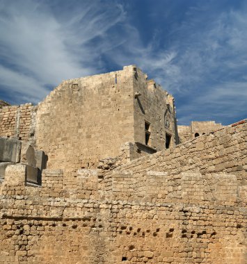 linods Akropol'de rhodos antik Arkeolojik Sit, Yunanistan