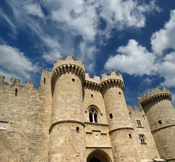 Rhodes Medieval Knights Castle (Istana), Yunani — Stok Foto