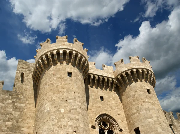 Rhodes mittelalterliche Ritterburg (Palast), Griechenland — Stockfoto