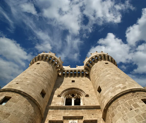 Rodi Castello medievale dei cavalieri (Palazzo), Grecia — Foto Stock