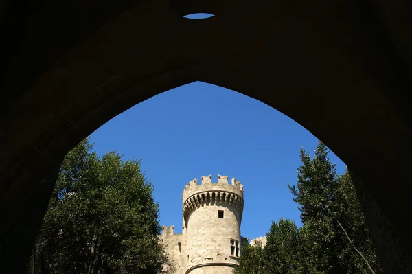 Castillo de Rodas Caballeros Medievales (Palacio), Grecia — Foto de Stock