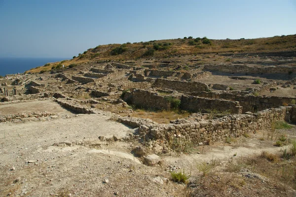 Oude ruïnes van Kamiros, Rhodes - Griekenland — Stockfoto