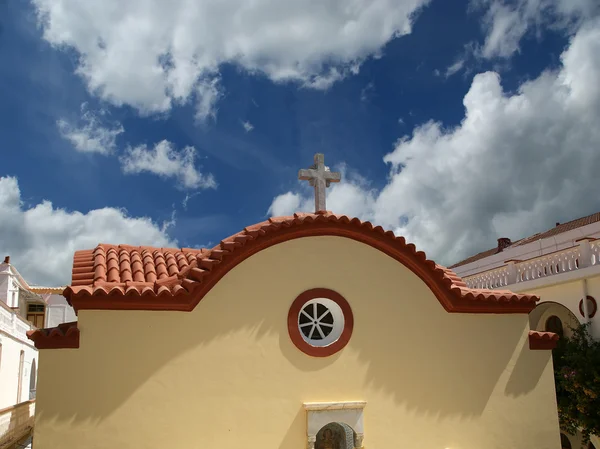 Panormitis klášter na ostrově symi, Řecko — Stock fotografie