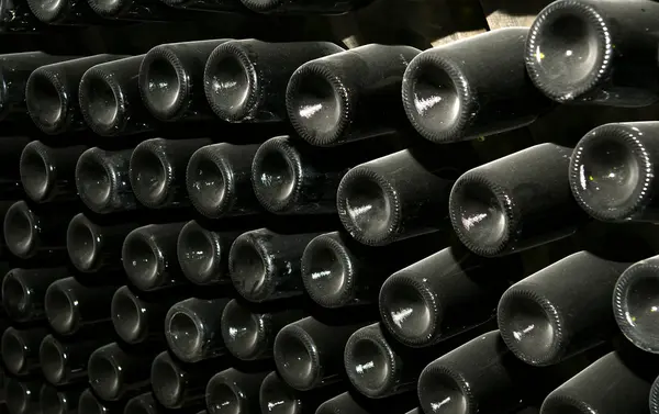 Botellas de vino Perspectiva —  Fotos de Stock
