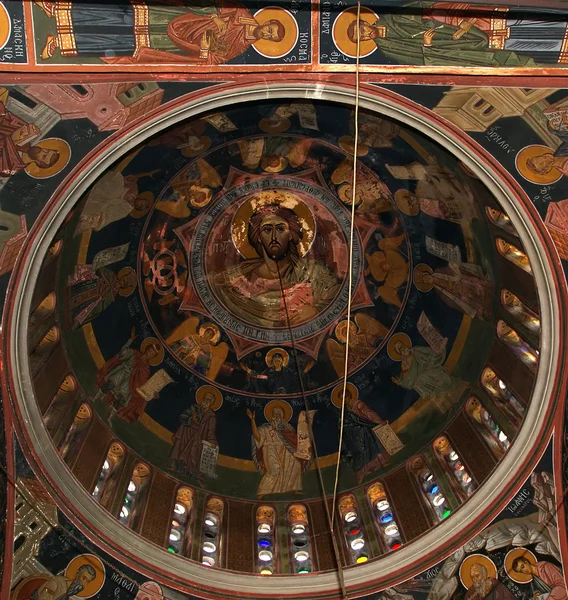 A belső tér az ortodox egyház Szent Panteleimon, Rhodes — Stock Fotó
