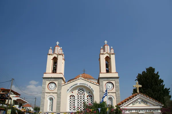 De orthodoxe kerk van st. panteleimon, het eiland Rhodos — Stockfoto