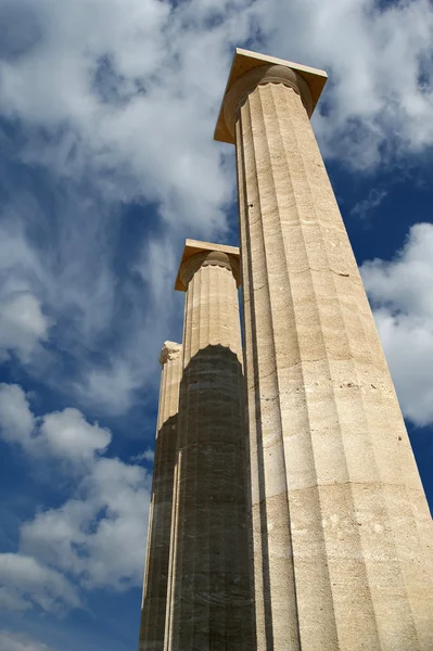 Akropol w lindos, Rodos, Grecja — Zdjęcie stockowe