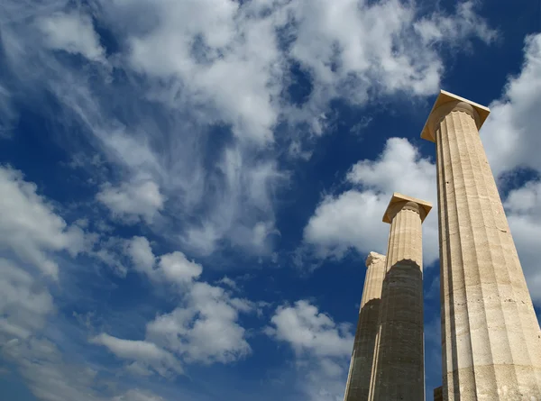 Akropolis i lindos, Rhodos, Grekland — Stockfoto