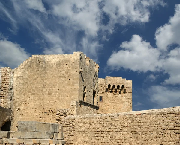 Acrópolis de Linods en Rhodos Antiguo sitio arqueológico, Grecia — Foto de Stock