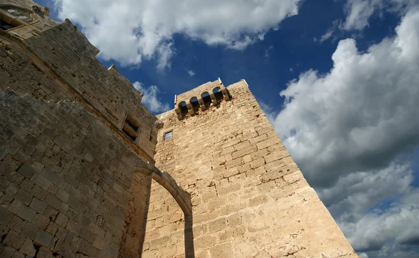 Linods Akropolis på rhodos antika arkeologiska platsen, Grekland — Stockfoto