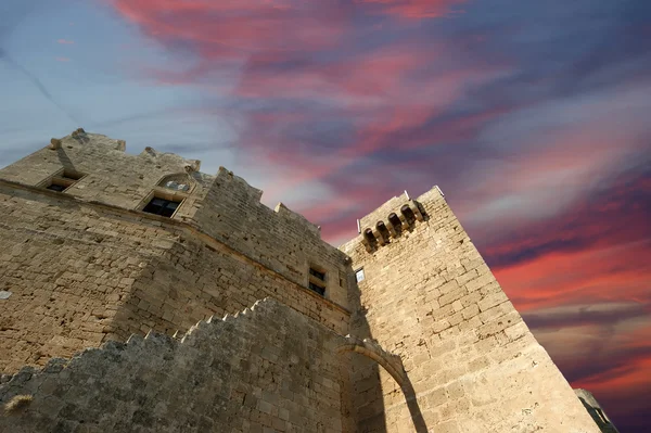 Linods Akropolis på rhodos antika arkeologiska platsen, Grekland — Stockfoto