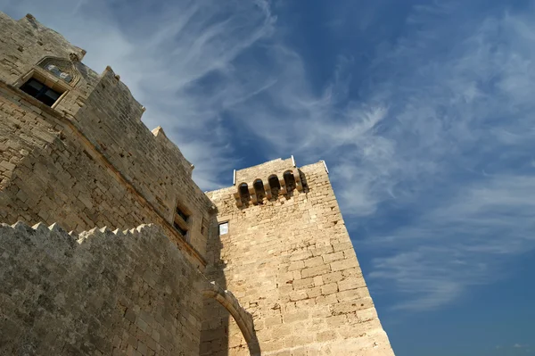 Linods Acropolis on Rhodos Ancient Archeological site, Grécia — Fotografia de Stock