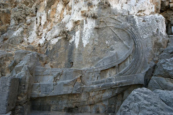 Acrópolis de Linods en Rhodos Antiguo sitio arqueológico, Grecia — Foto de Stock