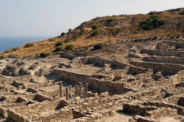 Starożytne ruiny kamiros, Rodos - Grecja — Zdjęcie stockowe