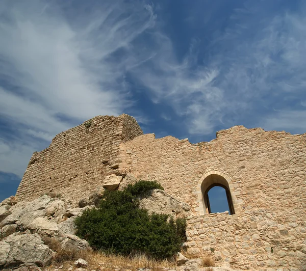 Castelo Medieval de Kritinia em Rodes Grécia, Dodecaneso — Fotografia de Stock