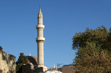 Cami içinde tarihi kent, rhodes, Yunanistan