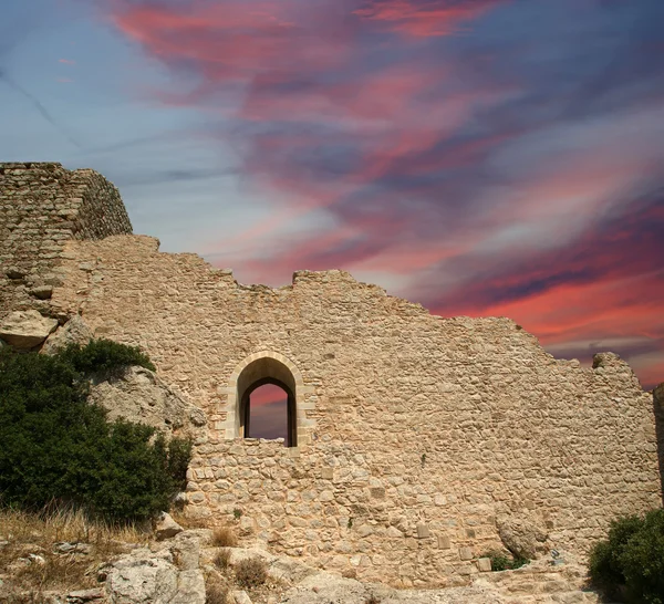 Middelalderslottet Kritinia på Rhodos Grækenland, Dodekaneserne - Stock-foto