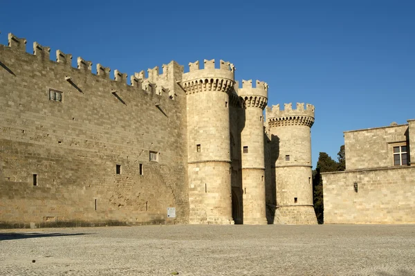 Castelo dos Cavaleiros Medievais de Rodes (Palácio), Grécia — Fotografia de Stock