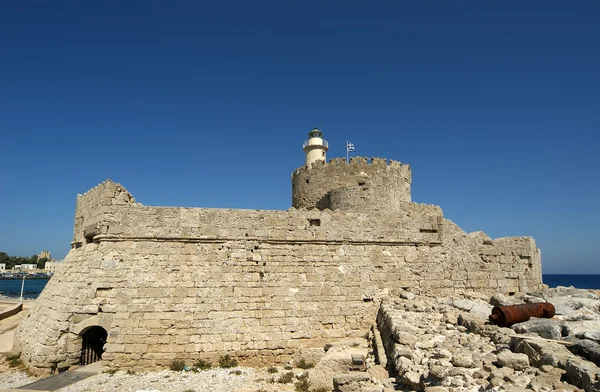 Torre de São Nicolau de Rodes, Grécia — Fotografia de Stock