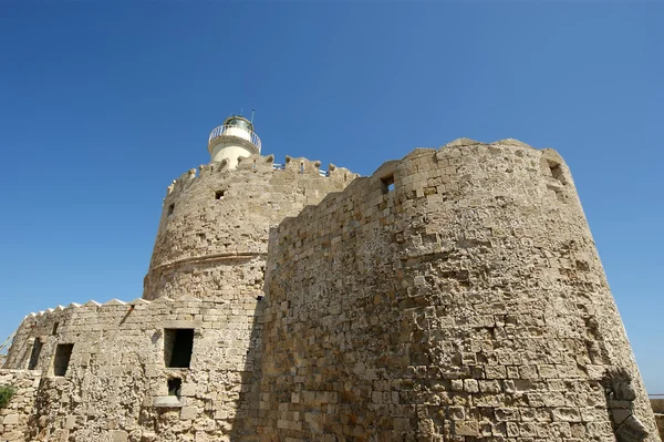 Torre de São Nicolau de Rodes, Grécia — Fotografia de Stock