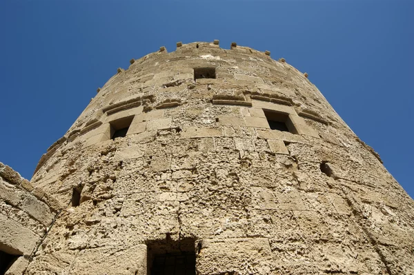 Rhodes turm von st. nicholas, griechenland — Stockfoto